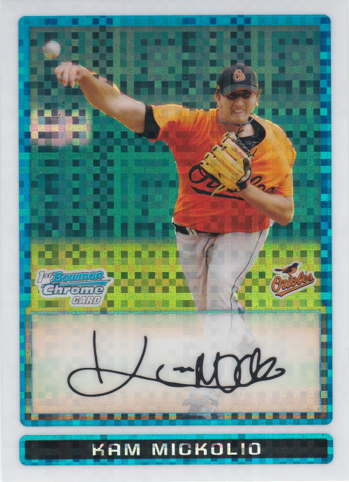 2009 Bowman Chrome Prospects X-Fractors #BCP129 Kam Mickolio /250