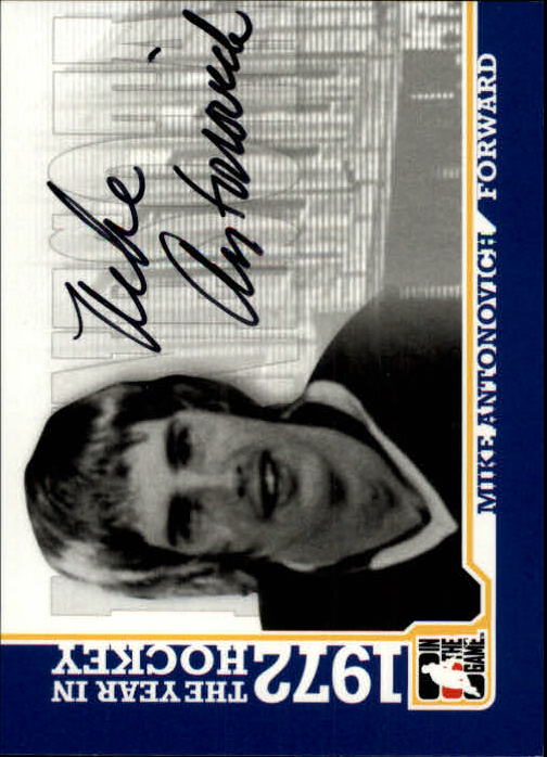 2009-10 ITG 1972 The Year In Hockey Autographs #AMA Mike Antonovich