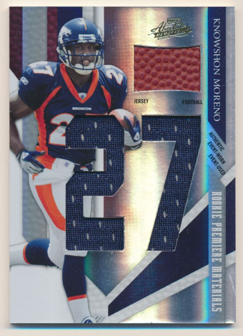 2009 Absolute Memorabilia Rookie Premiere Materials Oversize Jersey Number #208 Knowshon Moreno
