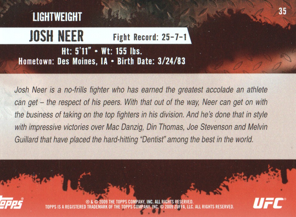 Carte Topps UFC BASE MMA 2009 scegli dall'elenco - Foto 45 di 145