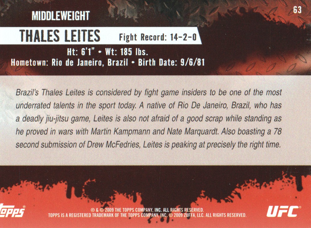 Carte Topps UFC BASE MMA 2009 scegli dall'elenco - Foto 77 di 145