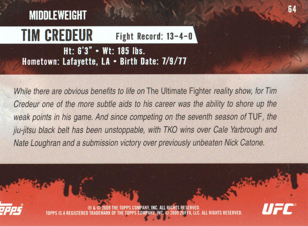 Carte Topps UFC BASE MMA 2009 scegli dall'elenco - Foto 79 di 145