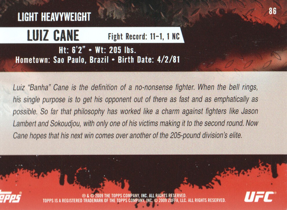 Carte Topps UFC BASE MMA 2009 scegli dall'elenco - Foto 97 di 145