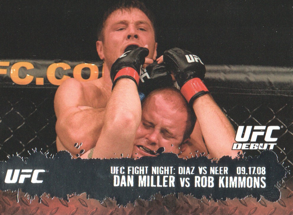 2009 Topps UFC #102 Dan Miller RC vs. Rob Kimmons