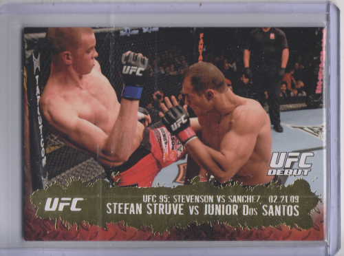 2009 Topps UFC Gold #138 Stefan Struve vs. Junior Dos Santos