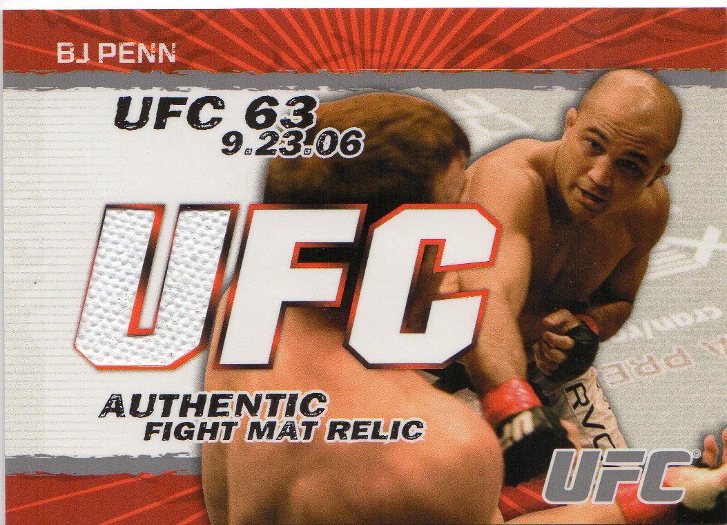 2009 Topps UFC Fight Mat Relics #FMBJP BJ Penn D
