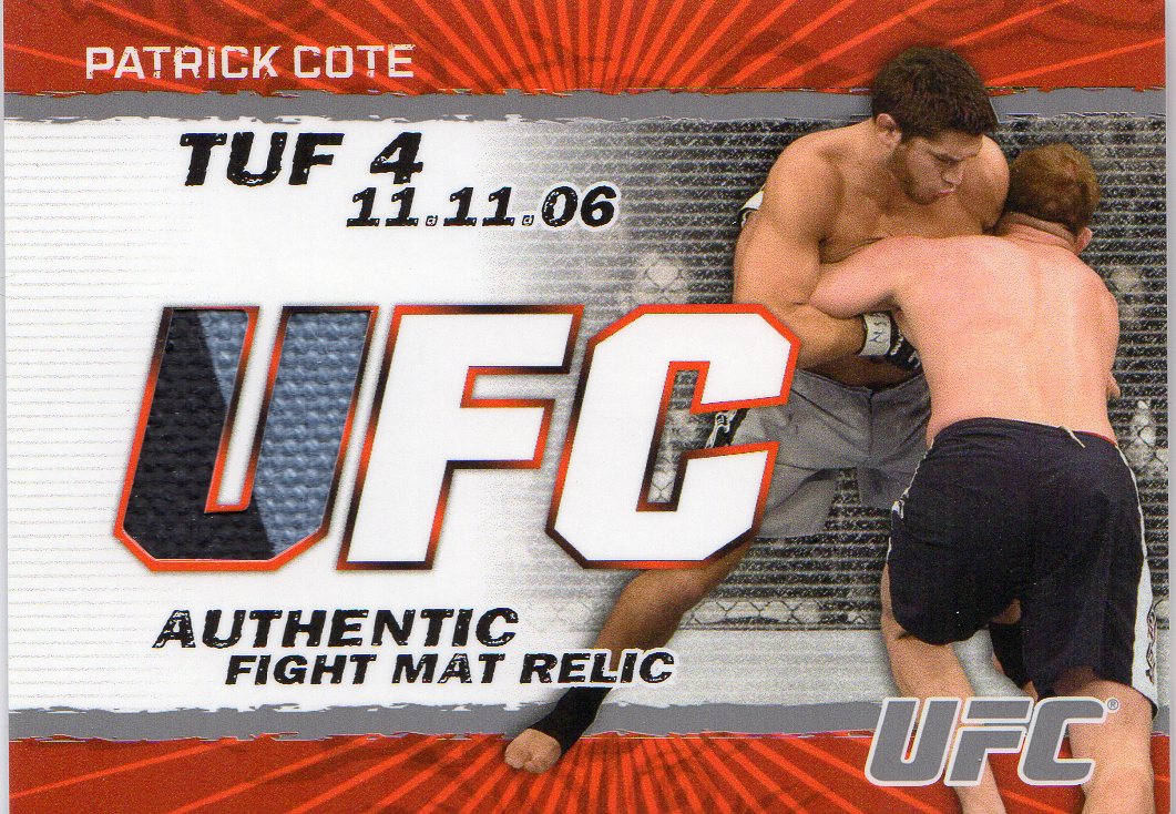 2009 Topps UFC Fight Mat Relics #FMPC Patrick Cote C