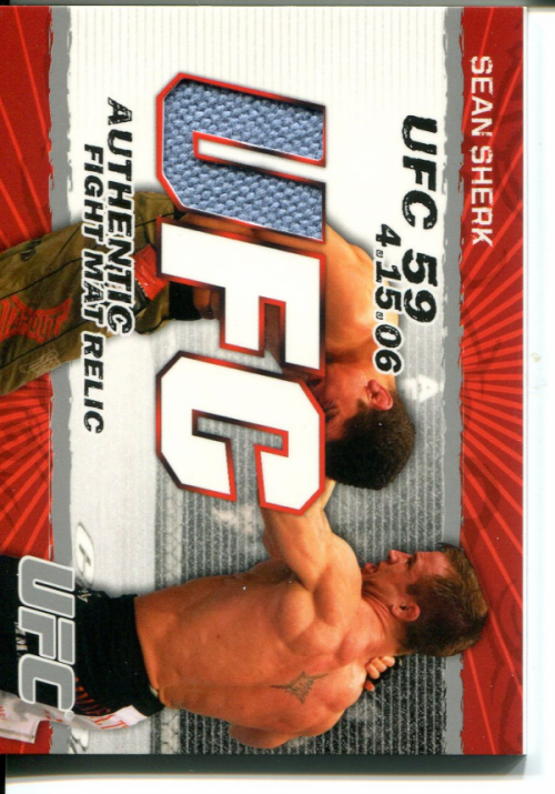 2009 Topps UFC Fight Mat Relics #FMSS Sean Sherk G back image