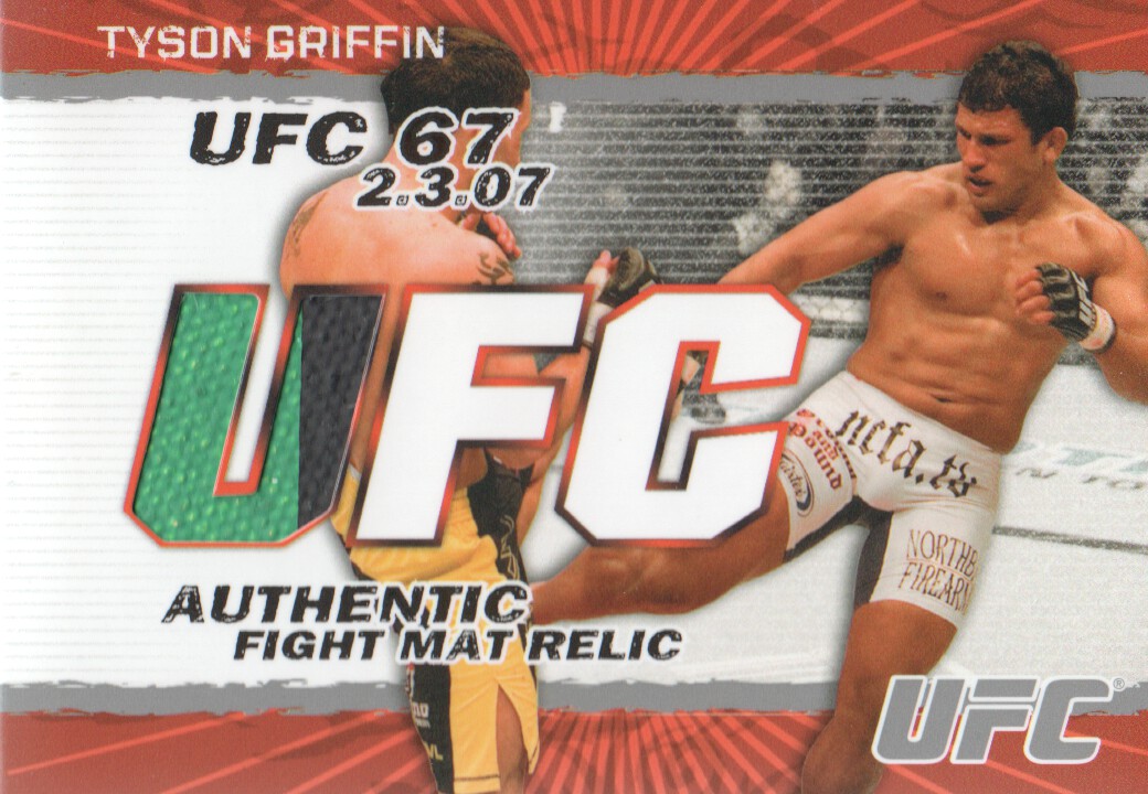 2009 Topps UFC Fight Mat Relics #FMTG Tyson Griffin F