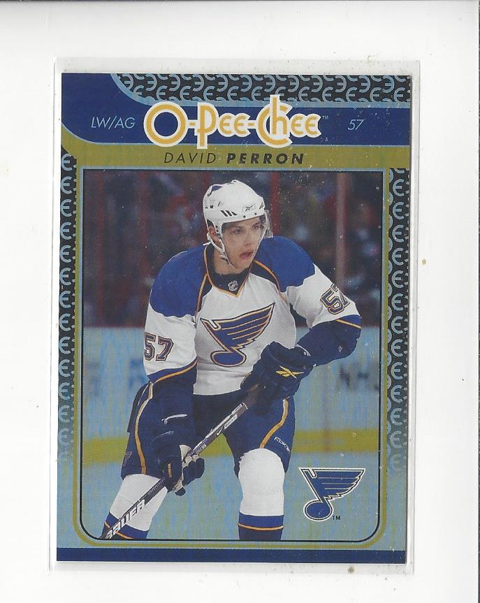 2009-10 O-Pee-Chee Rainbow #186 David Perron