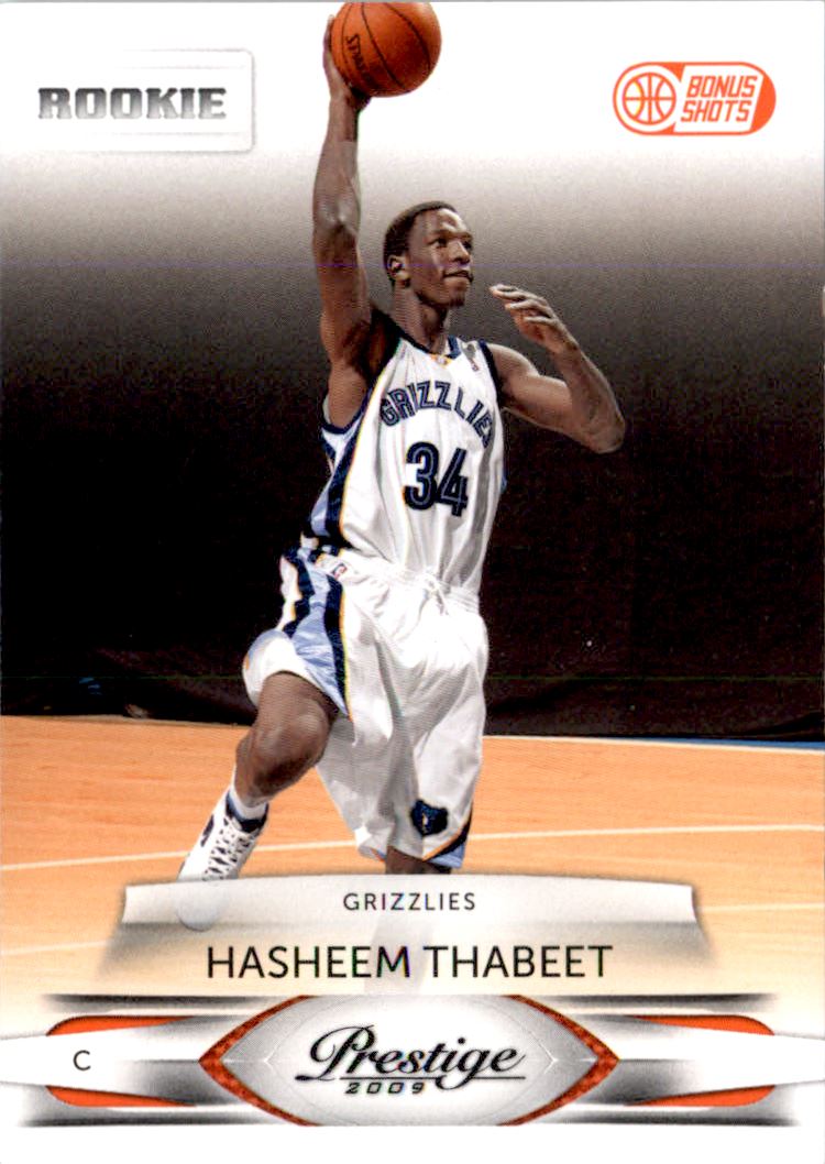 2009-10 Prestige Bonus Shots Orange #152 Hasheem Thabeet
