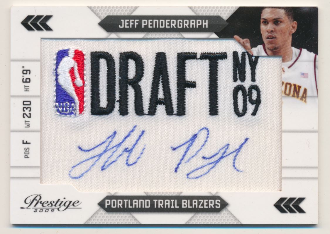 2009-10 Prestige NBA Draft Class Autographs Logos #29 Jeff Pendergraph