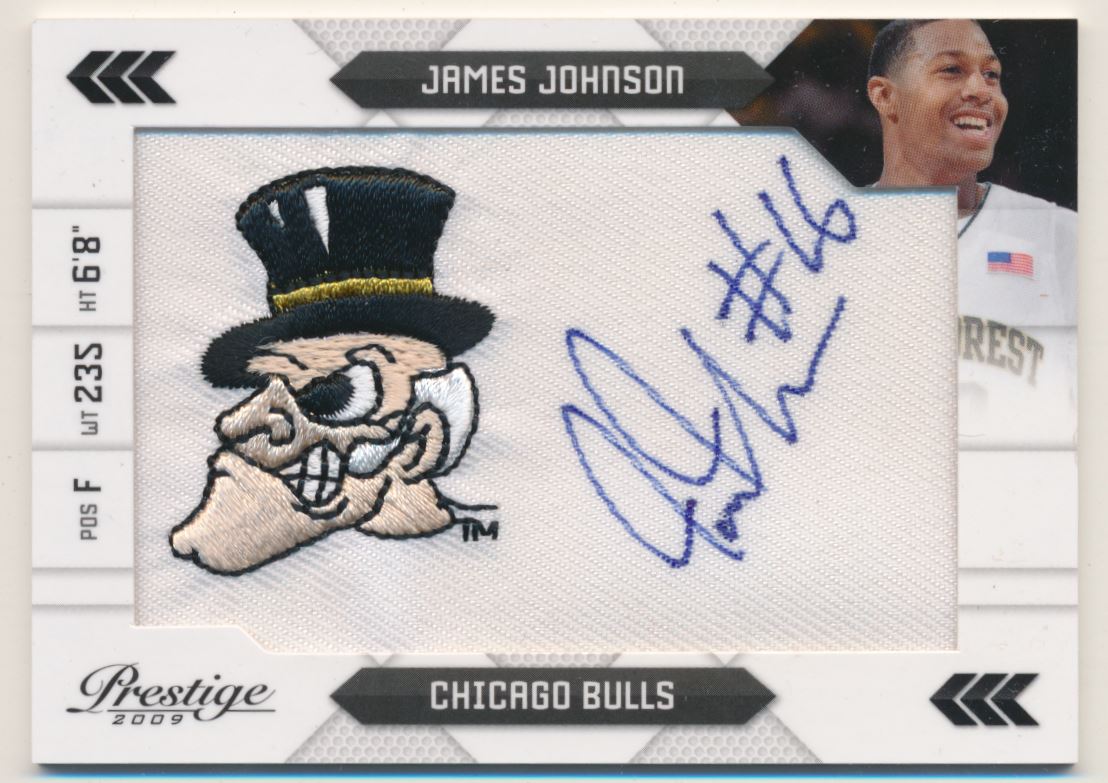 2009-10 Prestige NBA Draft Class Autographs Logos College #16 James Johnson/100