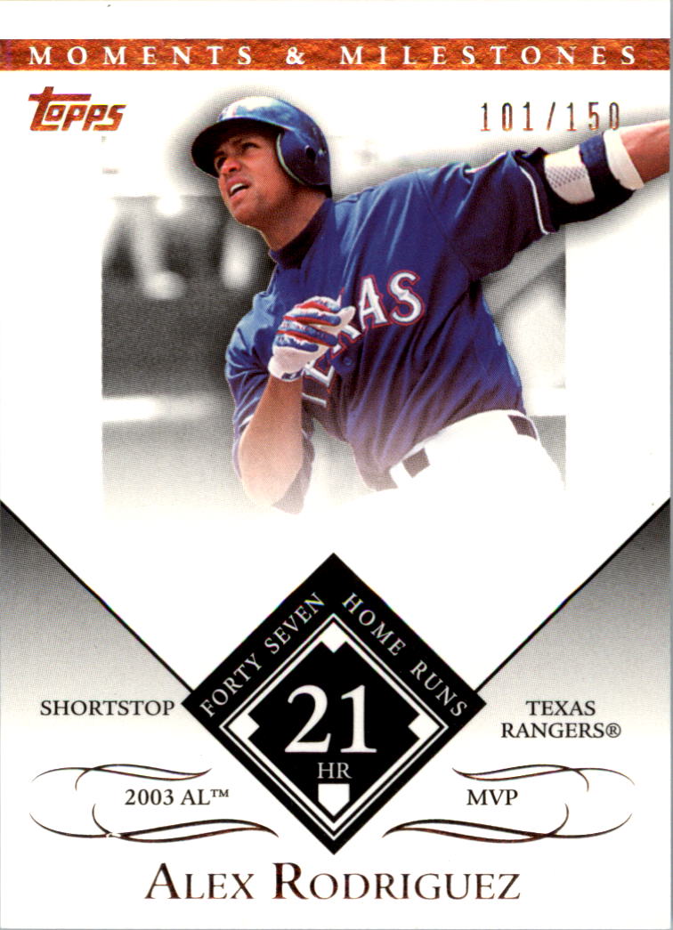 2007 Topps Moments and Milestones #27-21 Alex Rodriguez/HR 21
