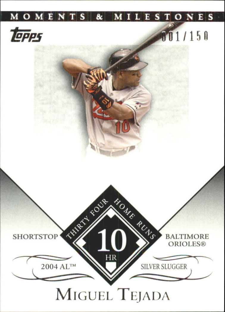 2007 Topps Moments and Milestones #154-10 Miguel Tejada/HR 10