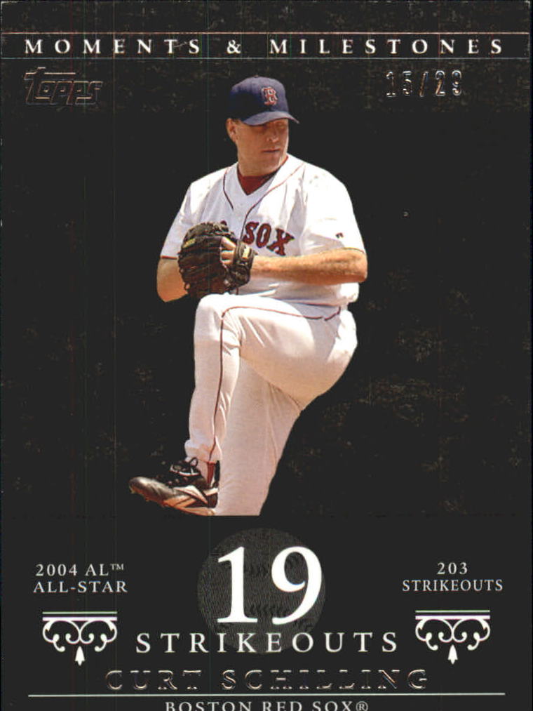 2007 Topps Moments and Milestones Black #92-19 Curt Schilling/SO 19