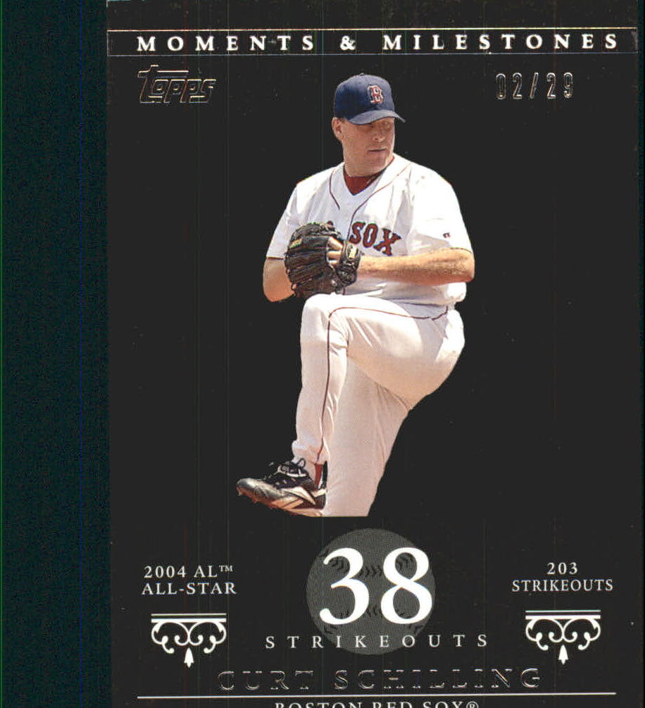 2007 Topps Moments and Milestones Black #92-38 Curt Schilling/SO 38