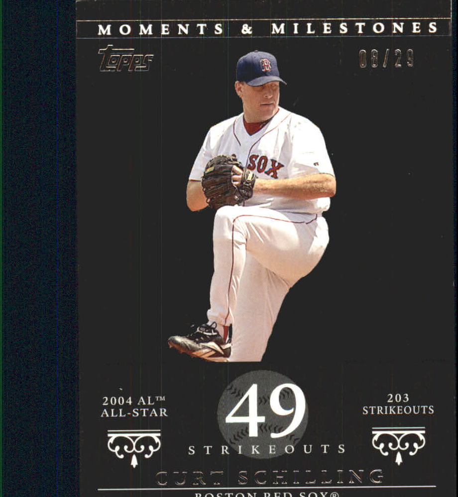 2007 Topps Moments and Milestones Black #92-49 Curt Schilling/SO 49