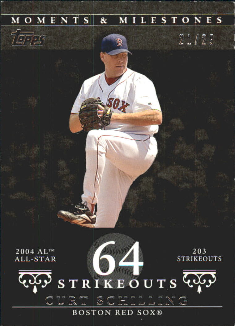 2007 Topps Moments and Milestones Black #92-64 Curt Schilling/SO 64