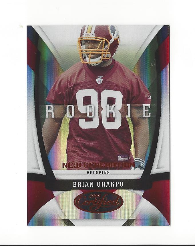 2009 Certified Mirror Red #138 Brian Orakpo