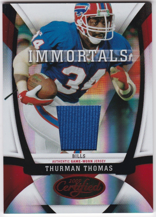 2009 Certified Mirror Red Materials #219 Thurman Thomas