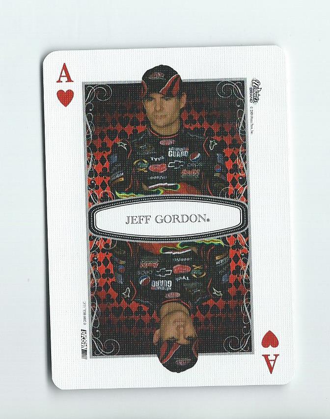 2009 Wheels Main Event Playing Cards Blue #AH Jeff Gordon