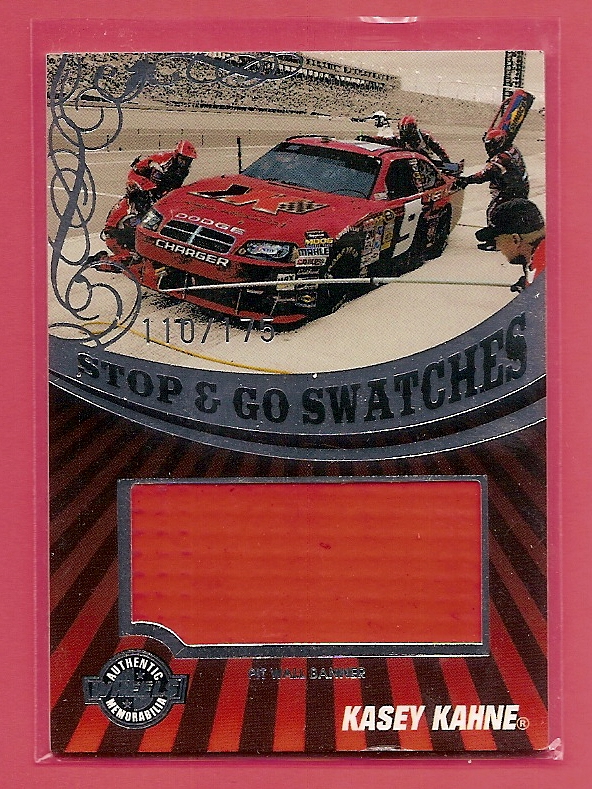 2009 Wheels Main Event Stop and Go Swatches Pit Banner #SGBKK Kasey Kahne