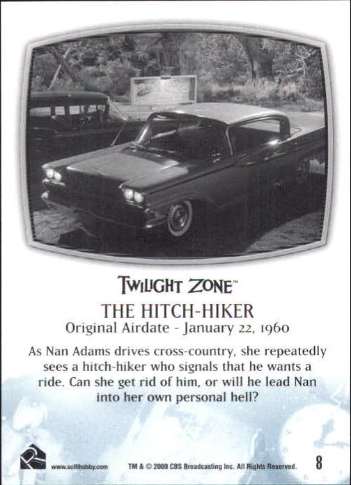 2009 Rittenhouse The Complete Twilight Zone #8 The Lonely/The Hitch-Hiker back image