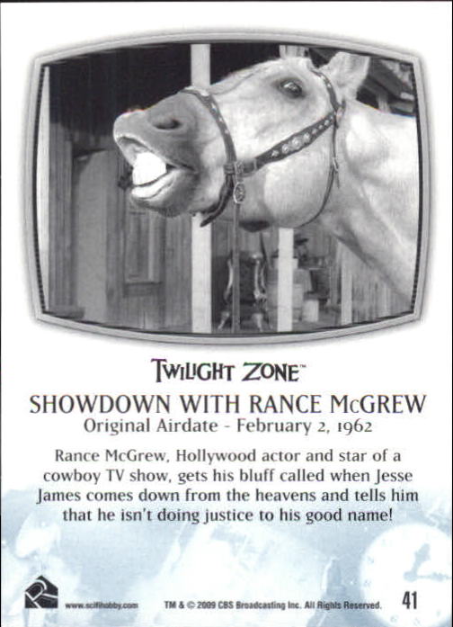 2009 Rittenhouse The Complete Twilight Zone #41 Still Valley/Showdown With Rance McGrew back image