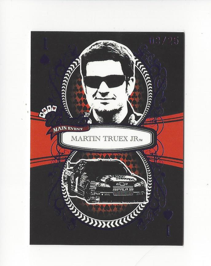 2009 Wheels Main Event Fast Pass Purple #21 Martin Truex Jr.