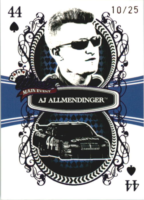 2009 Wheels Main Event Fast Pass Purple #29 A.J. Allmendinger
