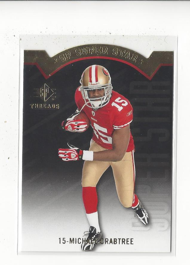 2009 SP Threads Die Cut #AP1 Michael Crabtree