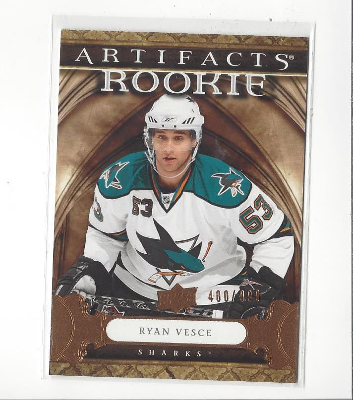 2009-10 Artifacts #177 Ryan Vesce RC