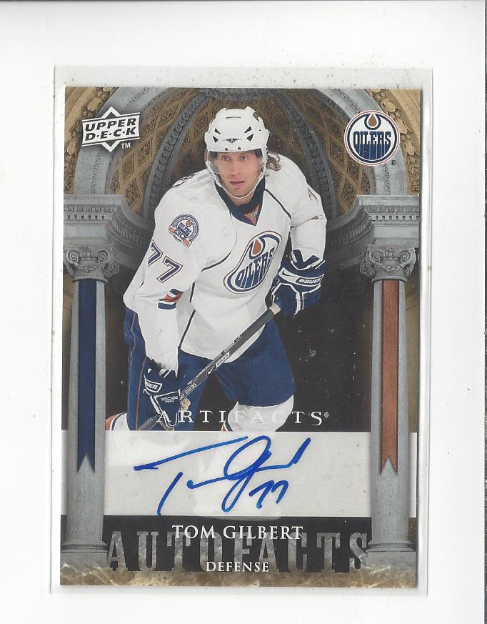 2009-10 Artifacts Autofacts #AFTG Tom Gilbert
