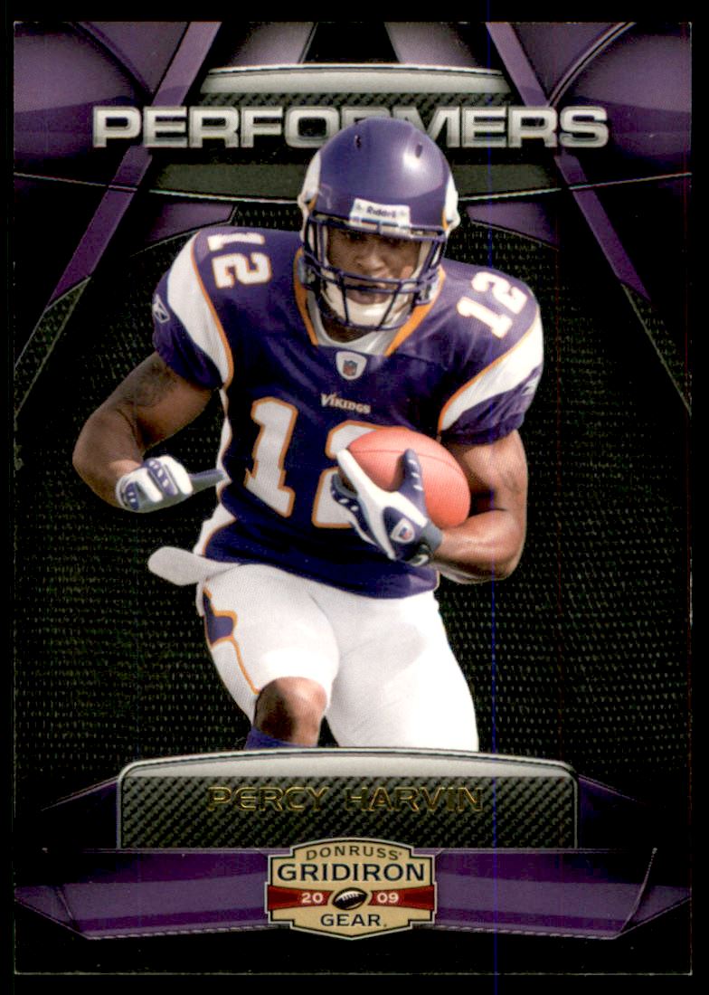 2009 Donruss Gridiron Gear Performers Gold #24 Percy Harvin