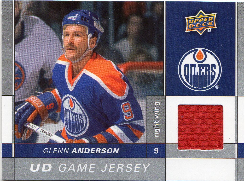 2009-10 Upper Deck Game Jerseys #GJGA Glenn Anderson