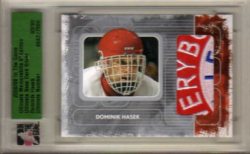 2008-09 ITG Ultimate Memorabilia #41 Dominik Hasek/90*