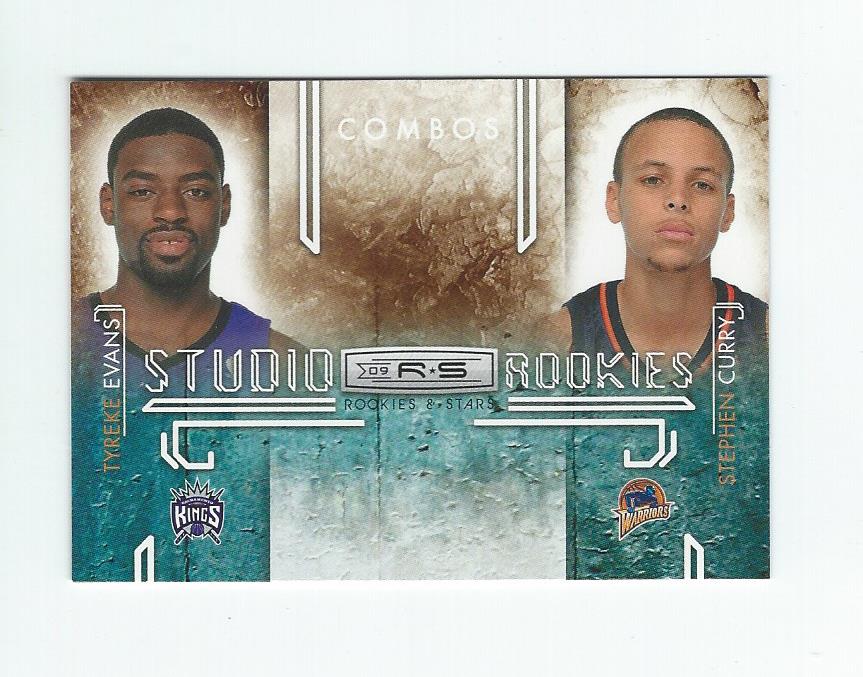 2009-10 Rookies and Stars Studio Combo Rookies #9 Stephen Curry/Tyreke Evans
