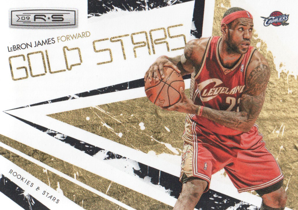 2009-10 Rookies and Stars Gold Stars Black #3 LeBron James
