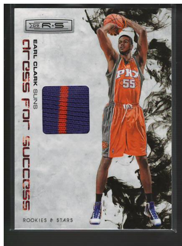 2009-10 Rookies and Stars Dress for Success Materials Prime #13 Earl Clark