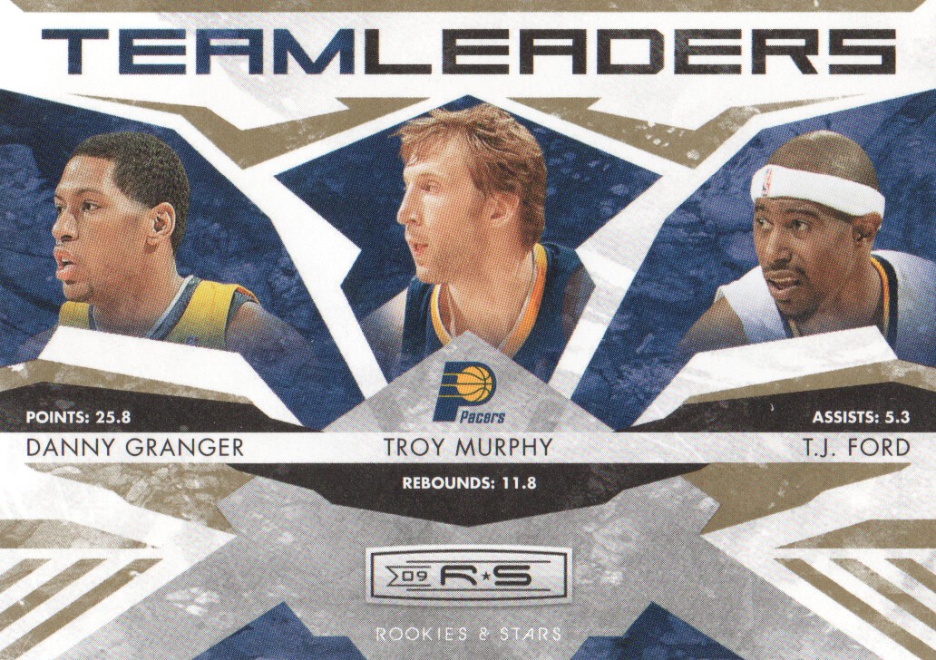 2009-10 Rookies and Stars Team Leaders Gold #11 Danny Granger/Troy Murphy/T.J. Ford