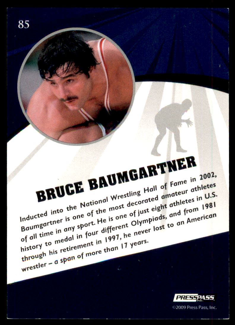 2009 Press Pass Fusion Bronze #85 Bruce Baumgartner back image
