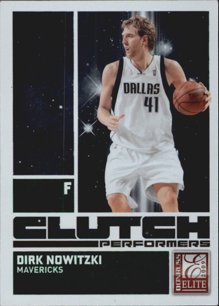 2009-10 Donruss Elite Clutch Performers Green #19 Dirk Nowitzki