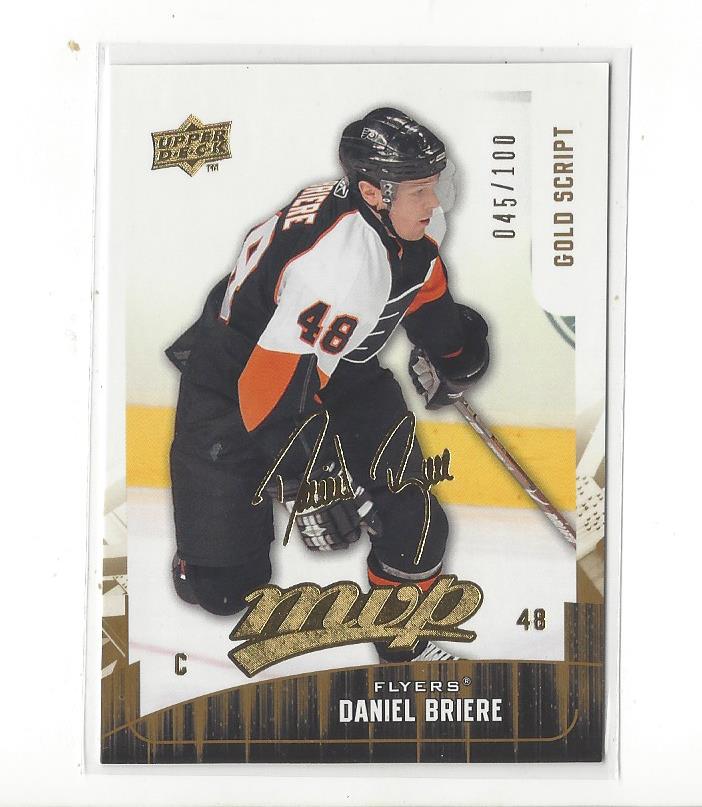 2009-10 Upper Deck MVP Gold Script #86 Daniel Briere