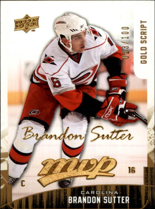 2009-10 Upper Deck MVP Gold Script #246 Brandon Sutter