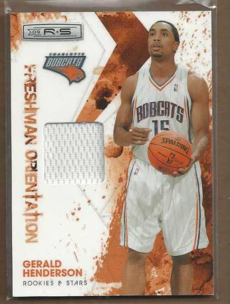 2009-10 Rookies and Stars Longevity Freshman Orientation Materials Jerseys #11 Gerald Henderson
