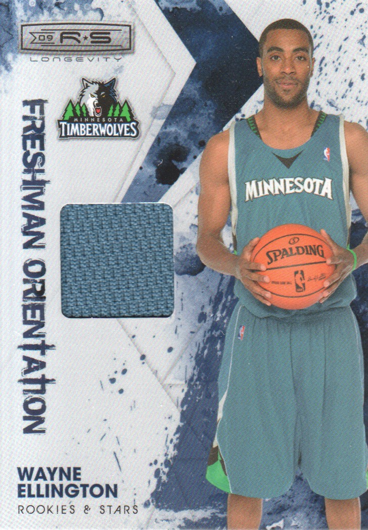 2009-10 Rookies and Stars Longevity Freshman Orientation Materials Jerseys #26 Wayne Ellington