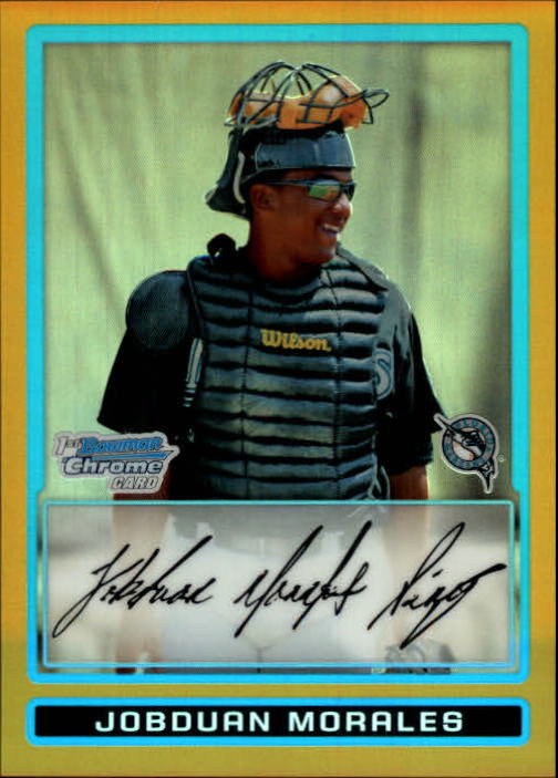 2009 Bowman Chrome Draft Prospects Gold Refractors #BDPP8 Jobduan Morales