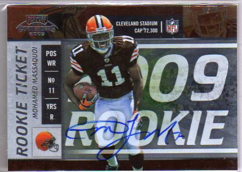 2009 Playoff Contenders #119 Mohamed Massaquoi AU RC