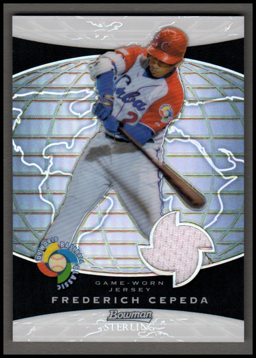 2009 Bowman Sterling WBC Relics Refractors #FC Frederich Cepeda